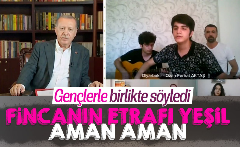 Cumhurbaşkanı Erdoğan, YKS öğrencisi ile türkü söyledi