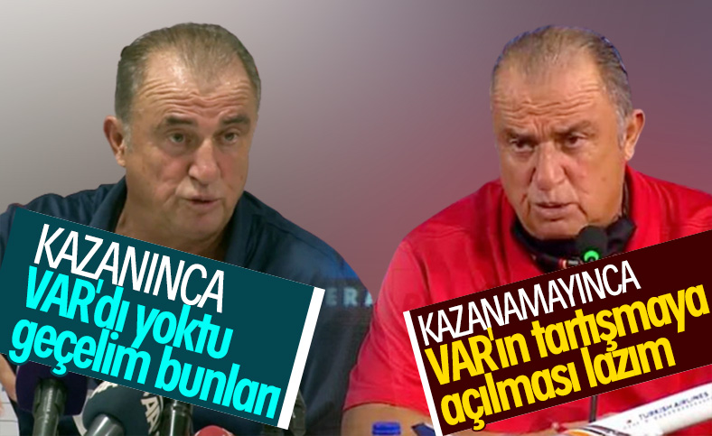 Fatih Terim'in VAR'la ilgili iki farklı yorumu