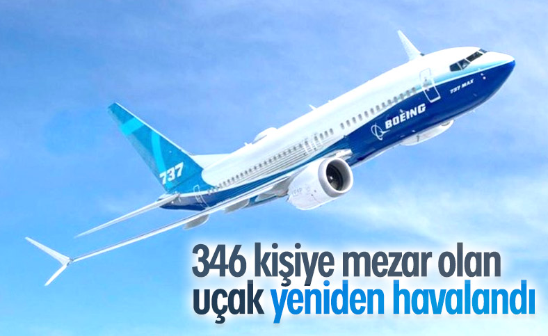 Sorunlu Boeing 737 Max test uçuşunu tamamladı
