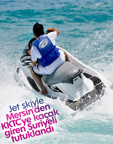Kıbrıs'a Türkiye'den jet skiyle gitti, tutuklandı 