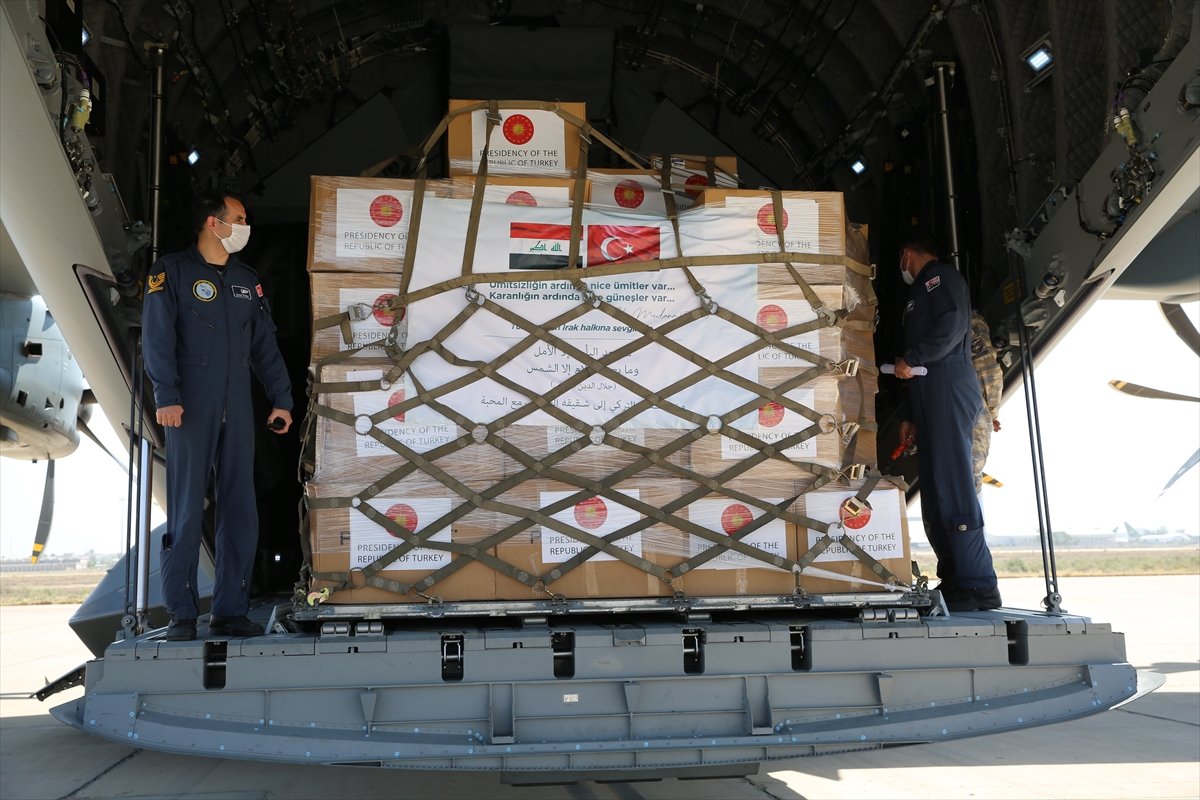 Türkiye'nin koronavirüs yardımı Bağdat'a ulaştı #6