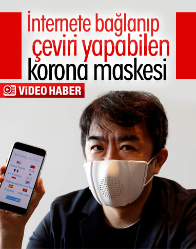 İnternete bağlanabilen ve çeviri yapabilen akıllı maske