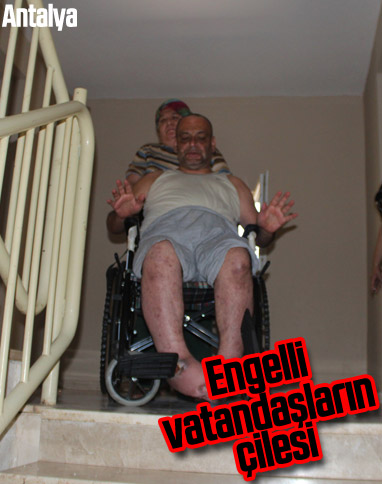 Antalya'da sosyal konutlardaki engelli asansörü çilesi