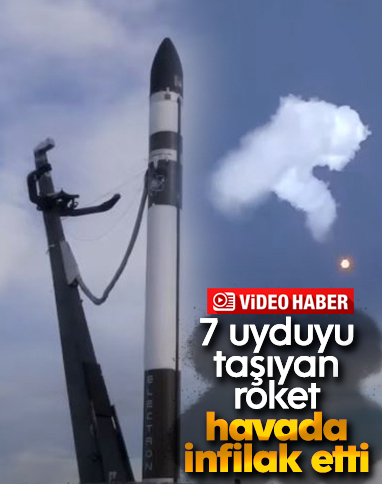 Rocket Lab'in fırlattığı roket havada patladı