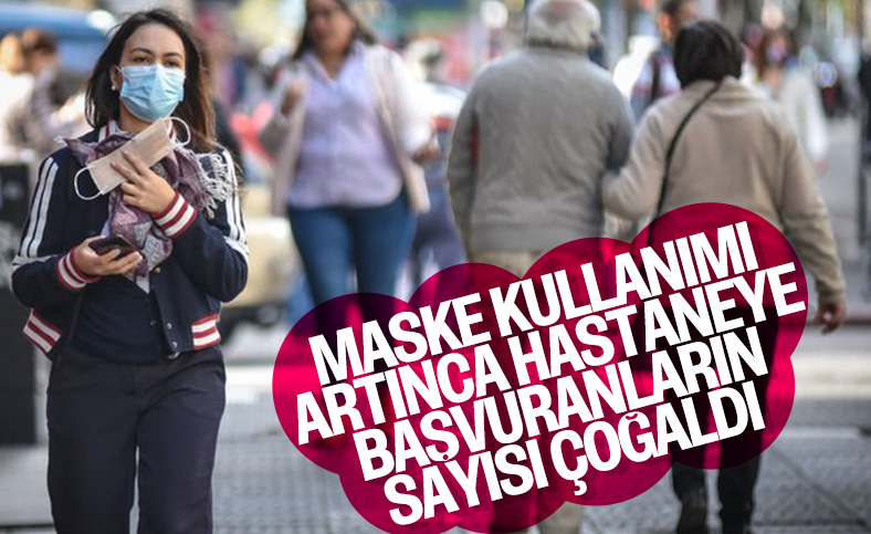 Maske kullanımı hastaneye başvuranları artırdı