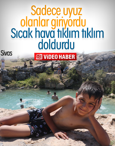 Sivas'taki Uyuz Gölü, haftanın 7 günü tıklım tıklım  