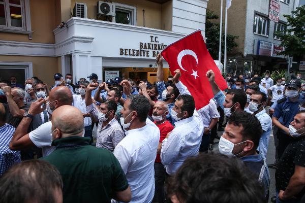 Bakırköy pazar esnafı Ekrem İmamoğlu'nu protesto etti #5