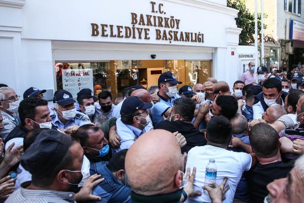 Bakırköy pazar esnafı Ekrem İmamoğlu'nu protesto etti #3