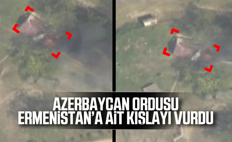 Azerbaycan, Ermenistan’a ait kışlayı vurdu