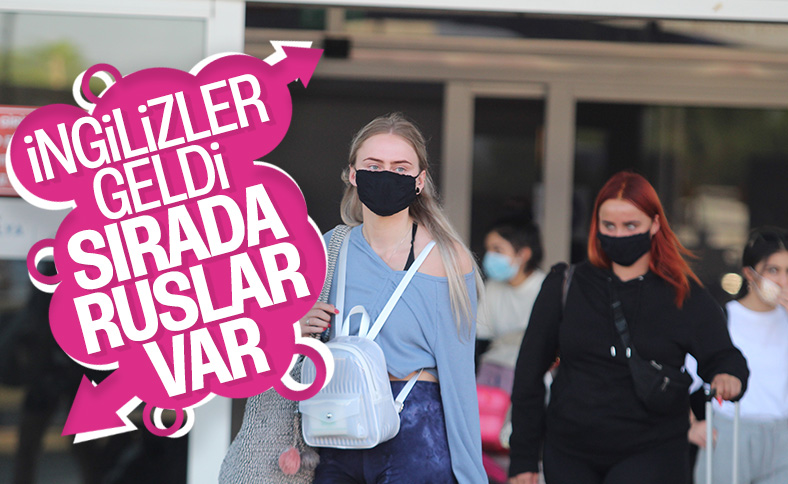 Sezonu açan ilk İngiliz turist kafilesi Antalya'da