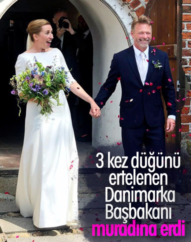 Danimarka Başbakanı, yönetmen nişanlısıyla evlendi  