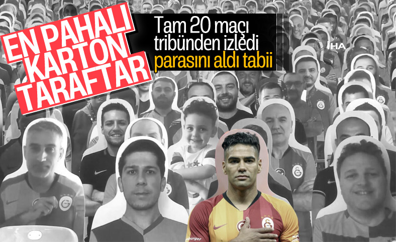 Falcao yine sahada değil tribündeydi
