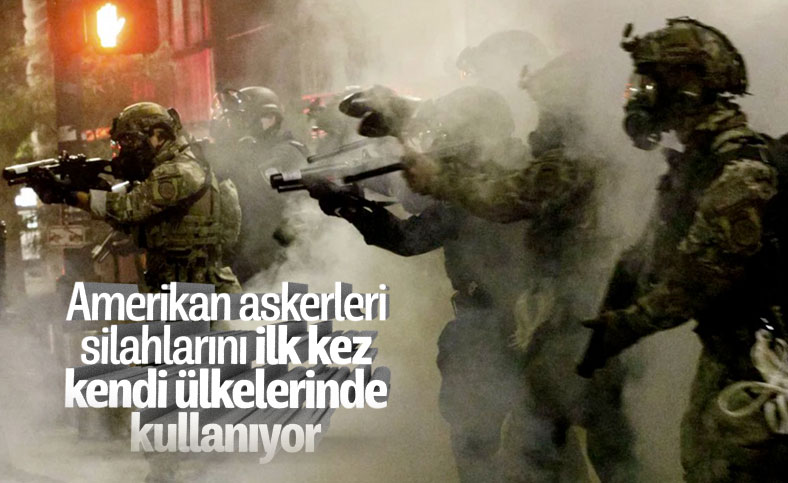 ABD'nin Portland kenti, savaş alanına döndü