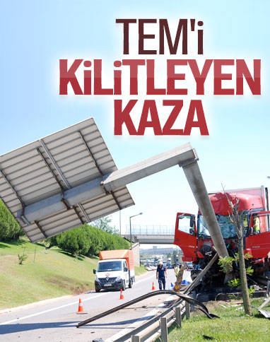 TEM otoyolundaki kaza İstanbul trafiğini felç etti