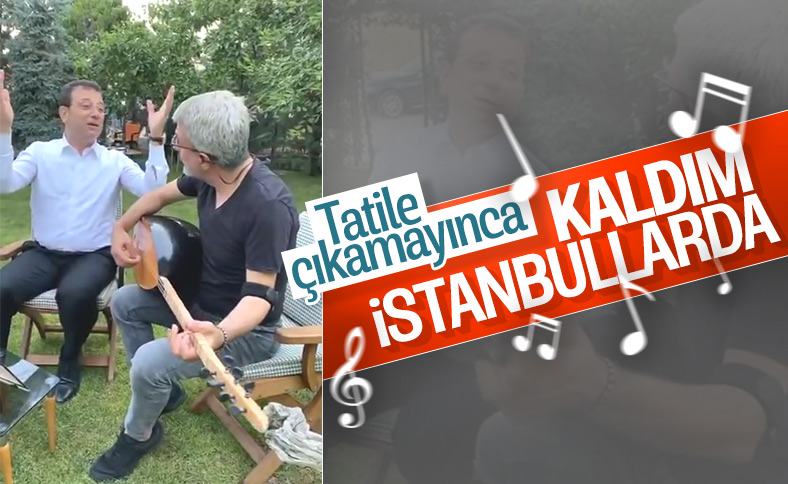 Ekrem İmamoğlu türkü söyledi