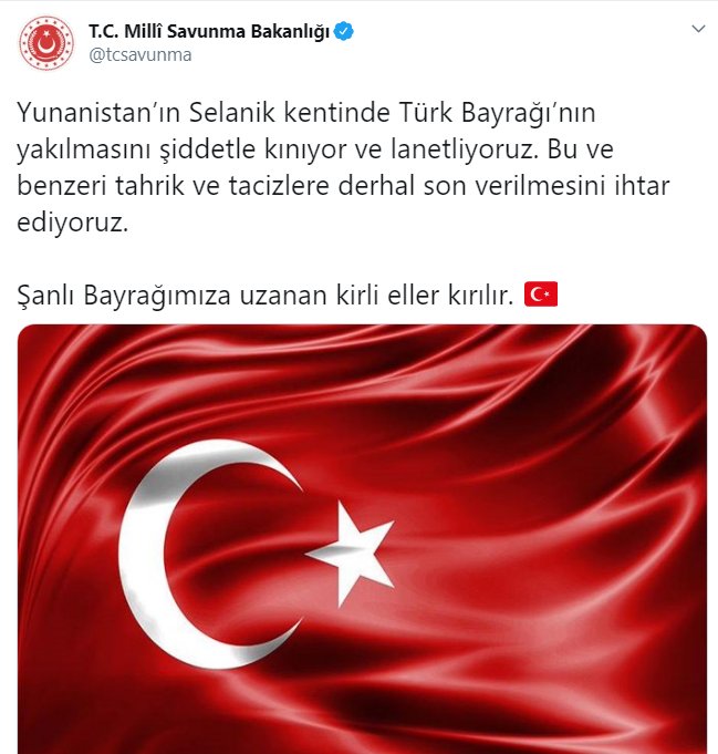 MSB: Bayrağa uzanan kirli eller kırılır #1