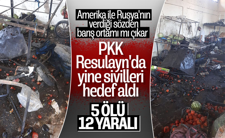 Terör örgütü PKK, Resulayn'da sivilleri hedef aldı: 5 ölü
