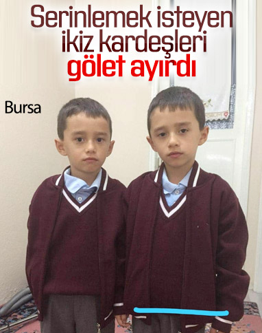 Bursa'da ikizlerden biri gölette boğuldu