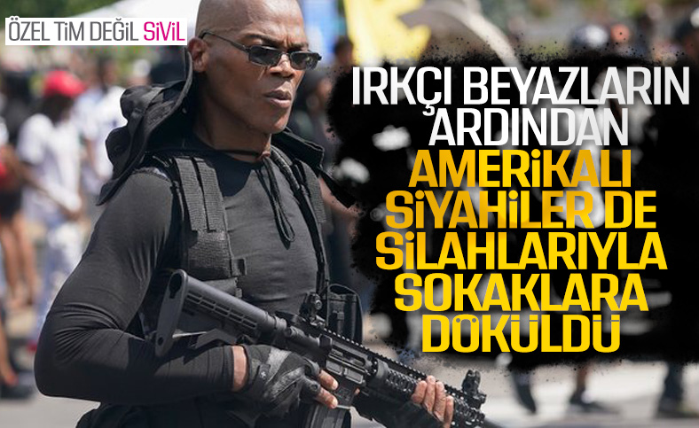 ABD'de silahlı bir grup polis şiddetini protesto etti