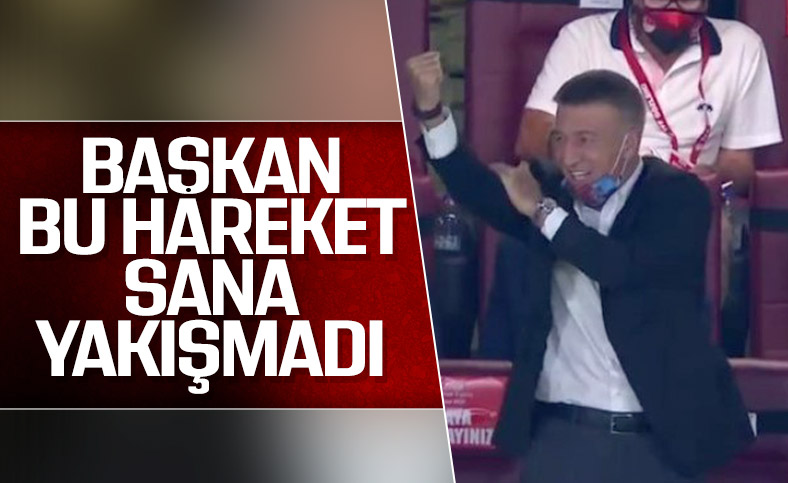 Ahmet Ağaoğlu, gol sevincini abarttı