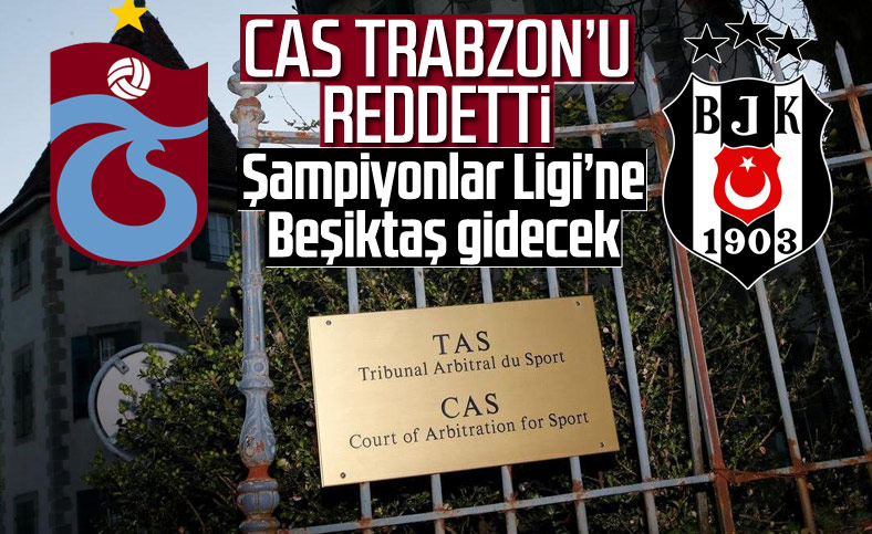 CAS, Trabzonspor'un itirazını reddetti