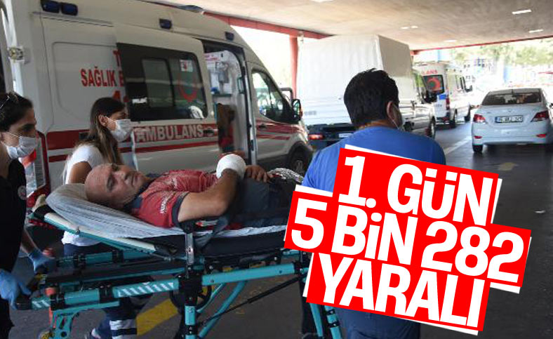 Bayramın ilk günü 5 bin 282 acemi kasap hastanelik oldu