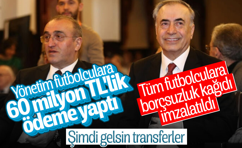 Galatasaray'da futbolculara ödeme yapıldı