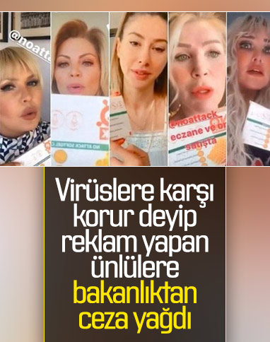 Koronavirüse karşı ilaç reklamı yapan ünlülere ceza yağdı
