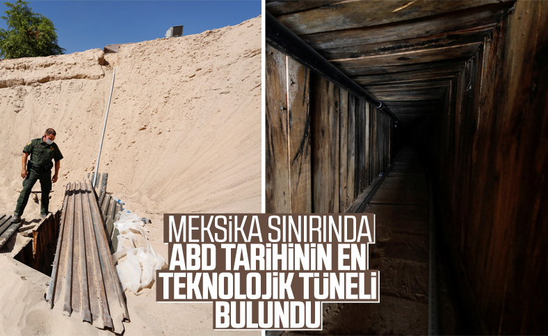 ABD Meksika sınırında tünel bulundu