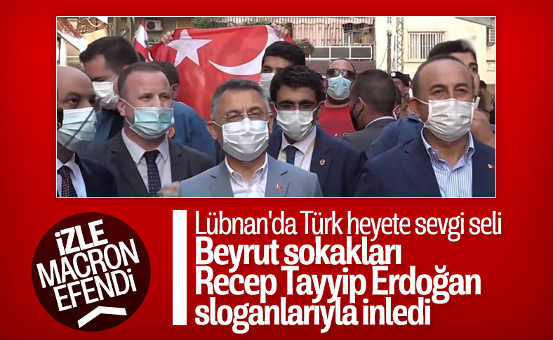 Beyrut'ta Recep Tayyip Erdoğan sloganları
