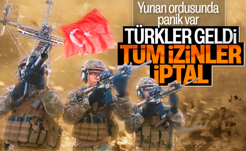 Yunanistan ordusunda izinler iptal edildi