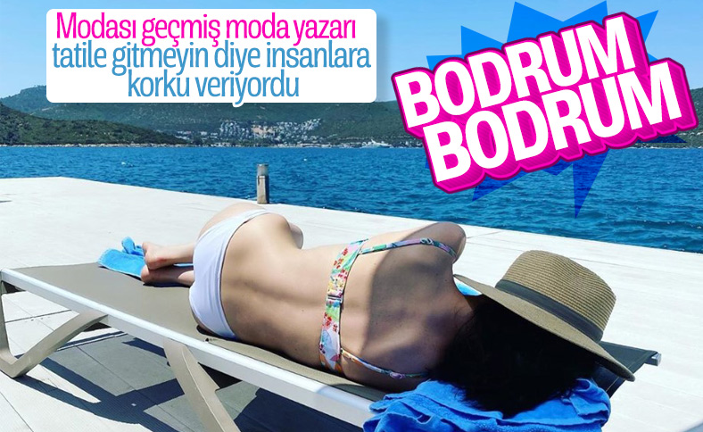 Tatil yapmayın diyen Melis Alphan tatile gitti