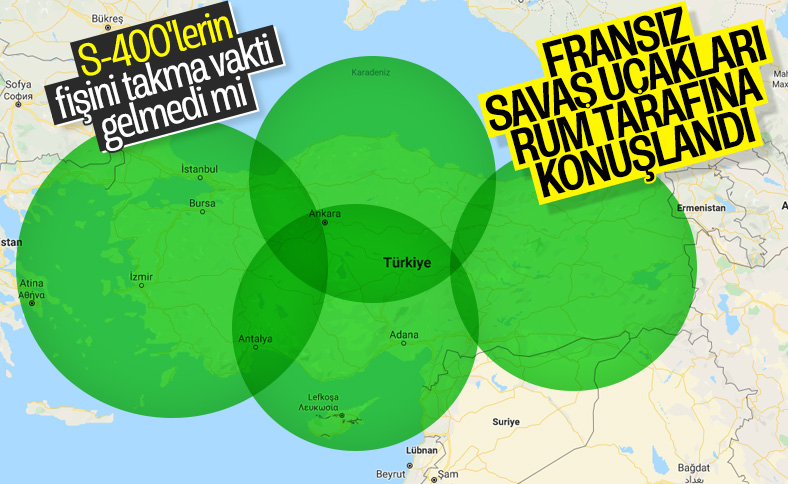 Fransız savaş uçakları, Güney Kıbrıs'a indi