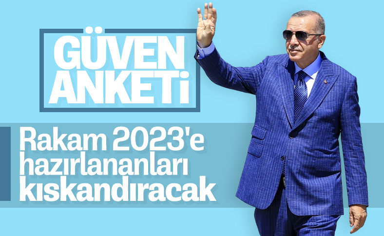 Cumhurbaşkanı Erdoğan'a güven yüzde 50'nin üzerinde