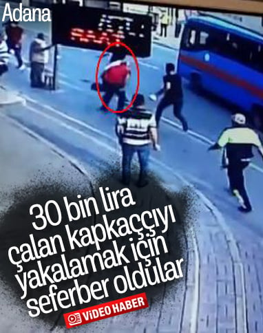 Adana'da 30 bin lirayı alıp kaçtı, trafik polisi yakaladı