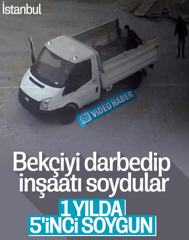 İstanbul'da bekçiyi bıçaklayıp, inşaat malzemesi çaldılar
