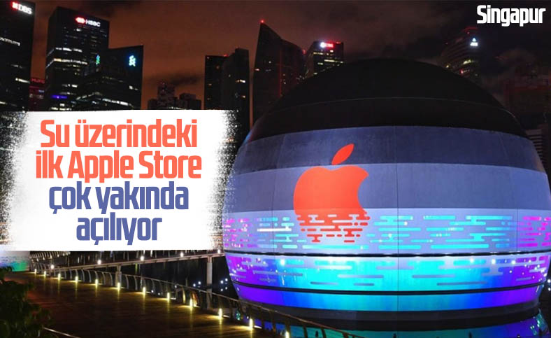 Apple'dan tamamen su üzerinde duran mağaza