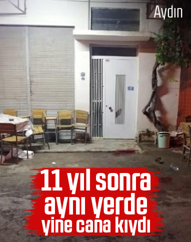 Aydın'da 11 yıl sonra aynı yerde cinayet işledi