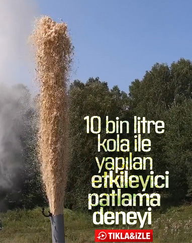 YouTuber Maxim Monakhov'un 10 bin litre kola ile yaptığı etkileyici deney