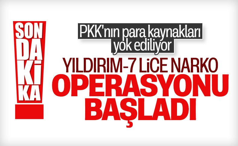 Diyarbakır'da  'Yıldırım-7 Lice Narko-Terör Operasyonu' başladı