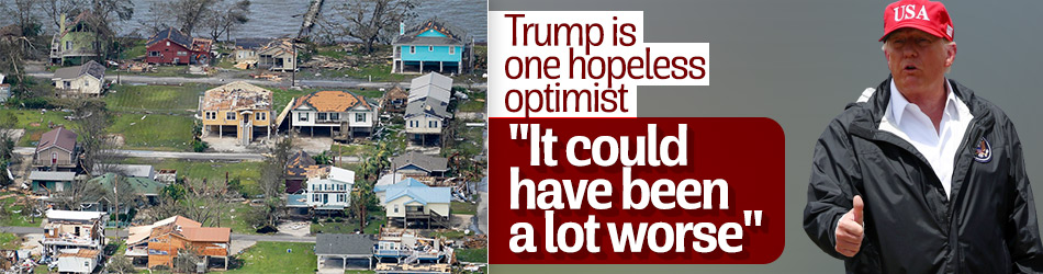 Trump tours hurricane-hit areas in Lousiana