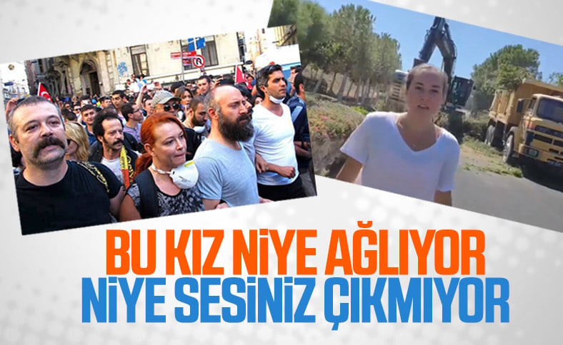 Gezi Parkı olaylarının ünlü isimleri İzmir'deki ağaç katliamına sessiz