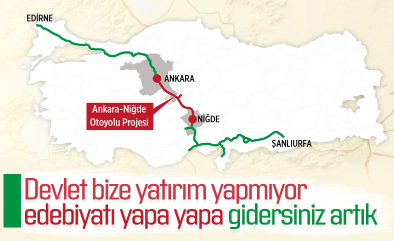 Şanlıurfa'dan Edirne'ye kadar kesintisiz ulaşım sağlacanak