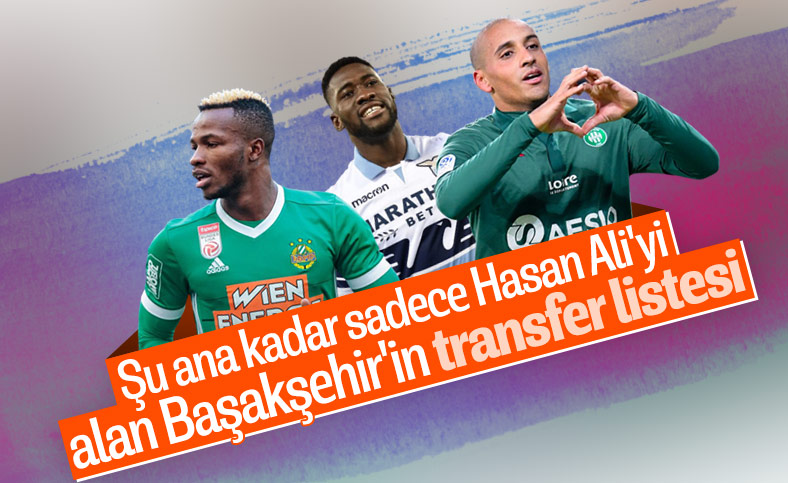 Başakşehir'in listesindeki futbolcular