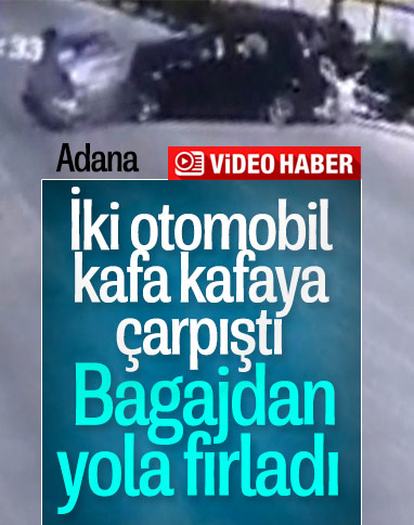 Adana’da iki otomobil çarpıştı: 8 yaralı 