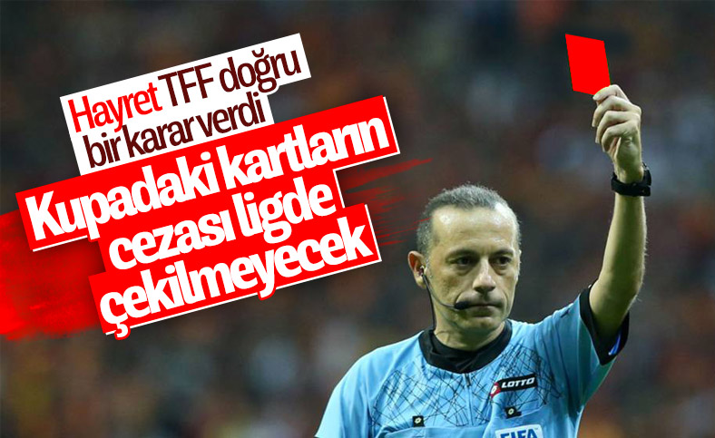 TFF'den kırmızı kart değişikliği