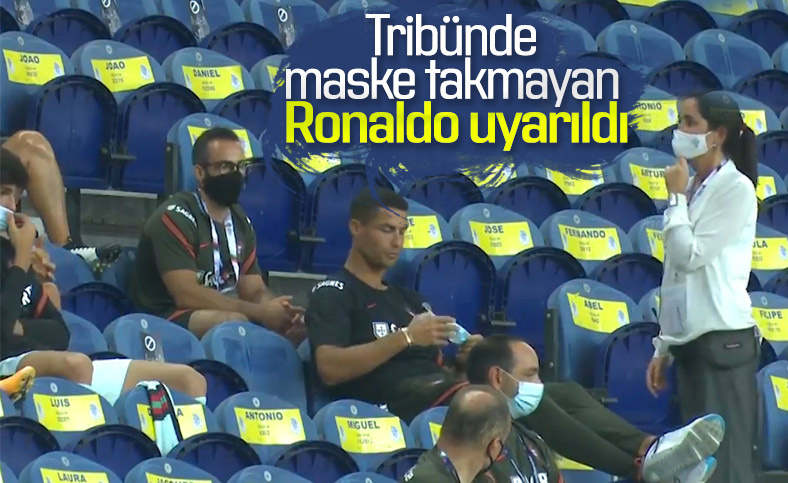 Ronaldo'ya maske uyarısı