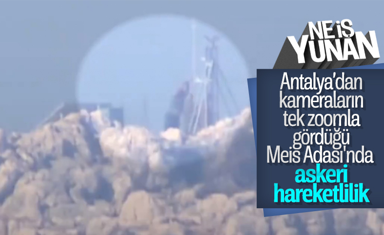Yunan askerleri Meis Adası'nda telsiz noktasını onardı
