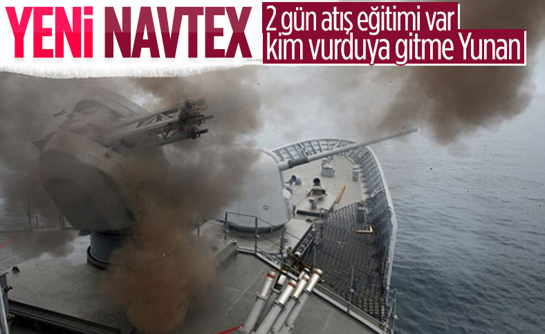 Türkiye, Akdeniz'de atış eğitimi için yeni Navtex yayınladı
