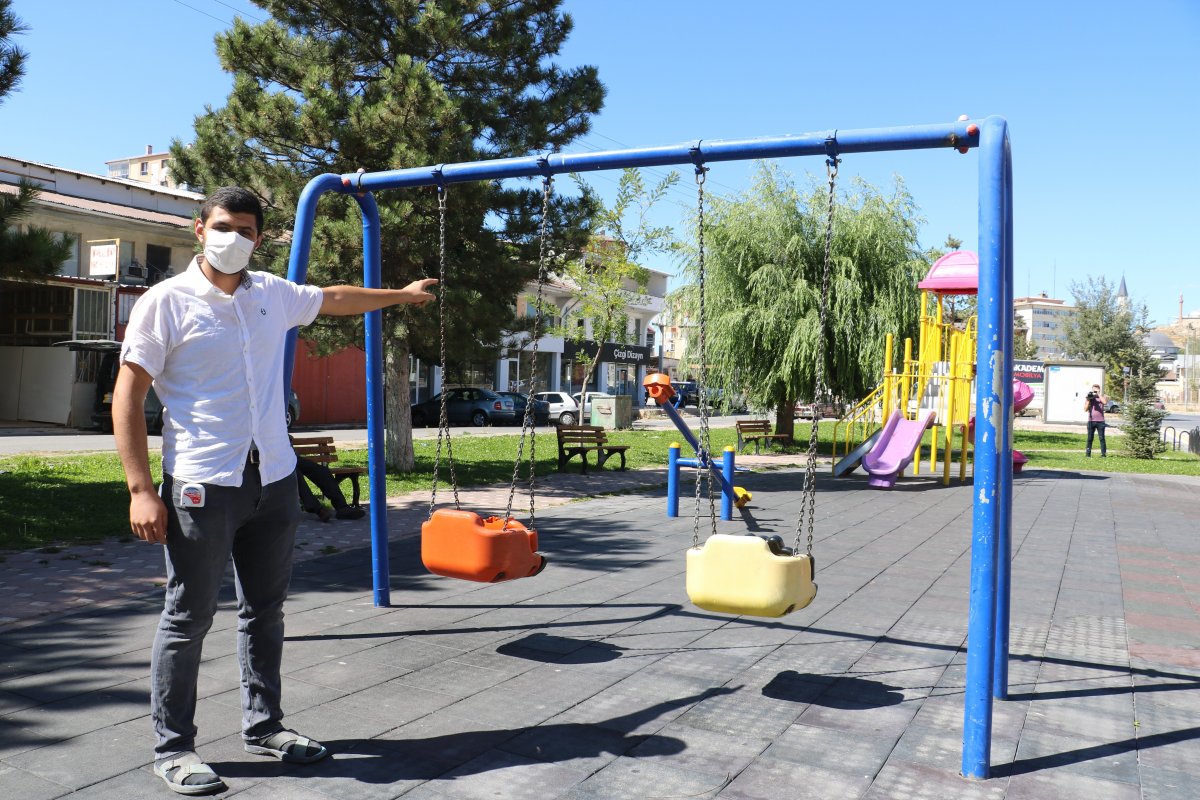 The man walking naked in the playground of Sivas # 2